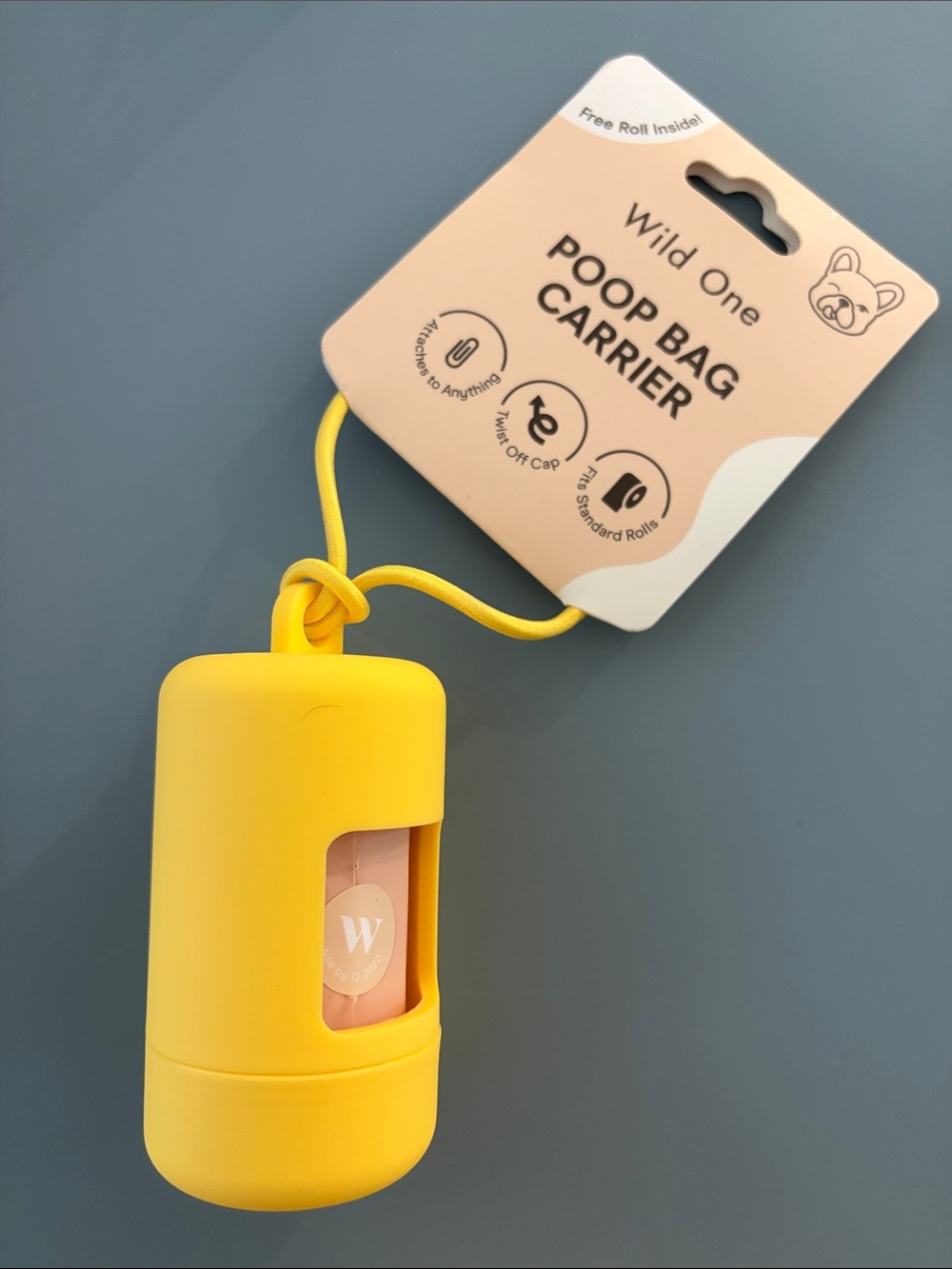 Wild One Yellow Poop Bag Carrier